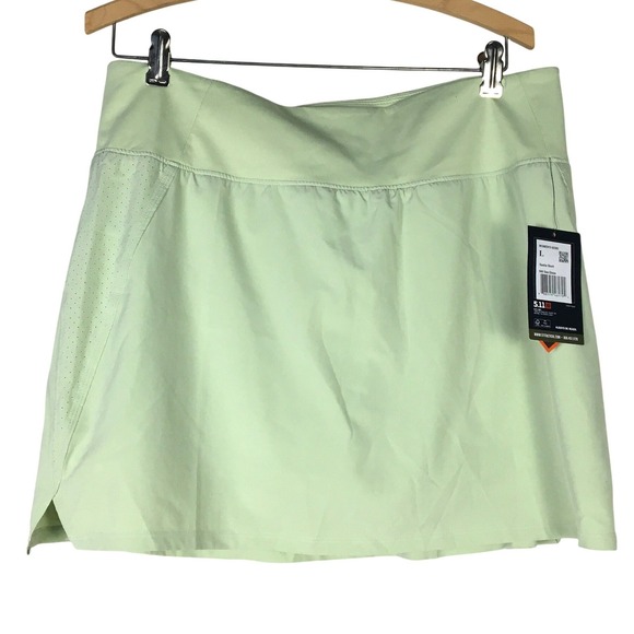 5.11 Tactical Pants - 5.11 Tactical Sasha Skort Women's L Sea Glass Green Snag Resistant Zip Pocket